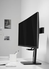 GAMEON GO-2052 Easy To Adjust Vertical Lift Dual Screen Monitor Stand For Gaming And Office Use, 17" - 27", Each Arm Up To 6 KG, Black
