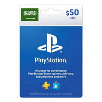 Sony PlayStation Network Gift Card 50$ PSN - Saudi Account