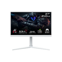 GAMEON GOA27QHD240IPS Artic Pro Series 27" QHD, 240Hz, MPRT 0.3ms, HDMI 2.1, Fast IPS Gaming Monitor (Supports PS5) - White