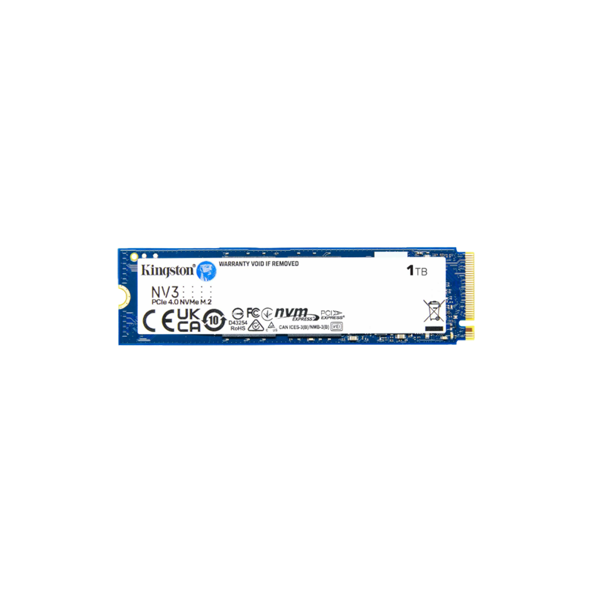 Kingston NV3 1 TB PCIe 4.0 x4, NVMe, M.2 2280 Internal SSD
