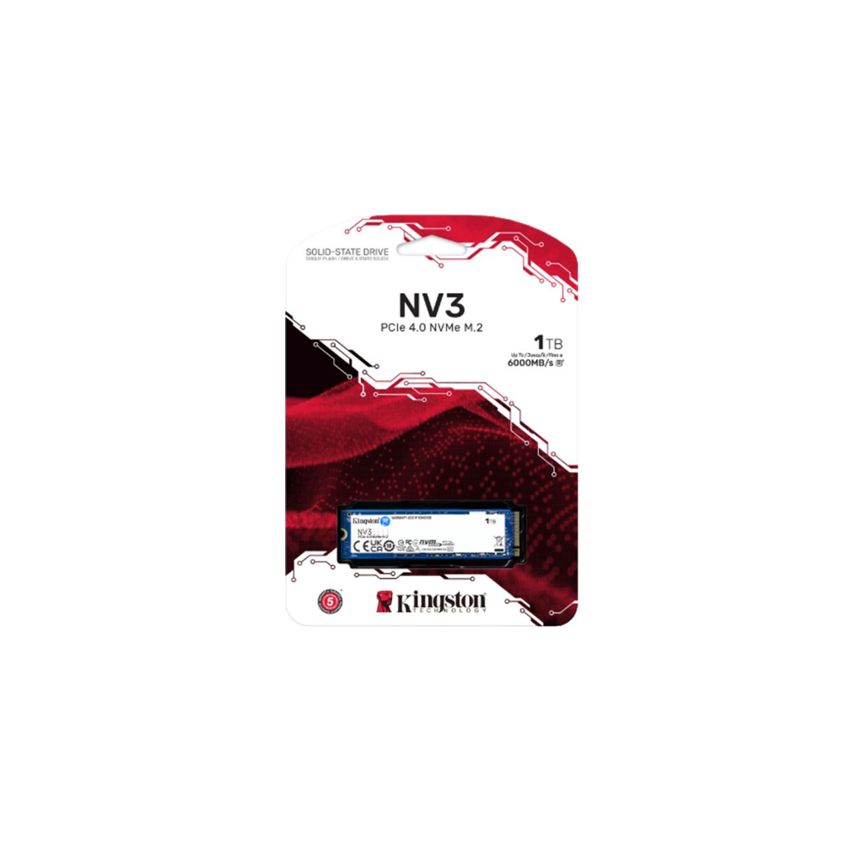 Kingston NV3 1 TB PCIe 4.0 x4, NVMe, M.2 2280 Internal SSD