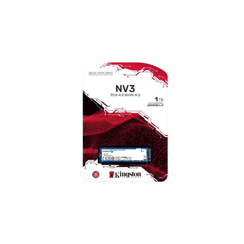 Kingston NV3 1 TB PCIe 4.0 x4, NVMe, M.2 2280 Internal SSD