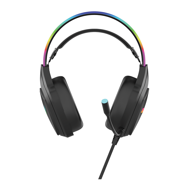 GAMEON GO-712 RGB Gaming Headset With Detachable Mic - Black