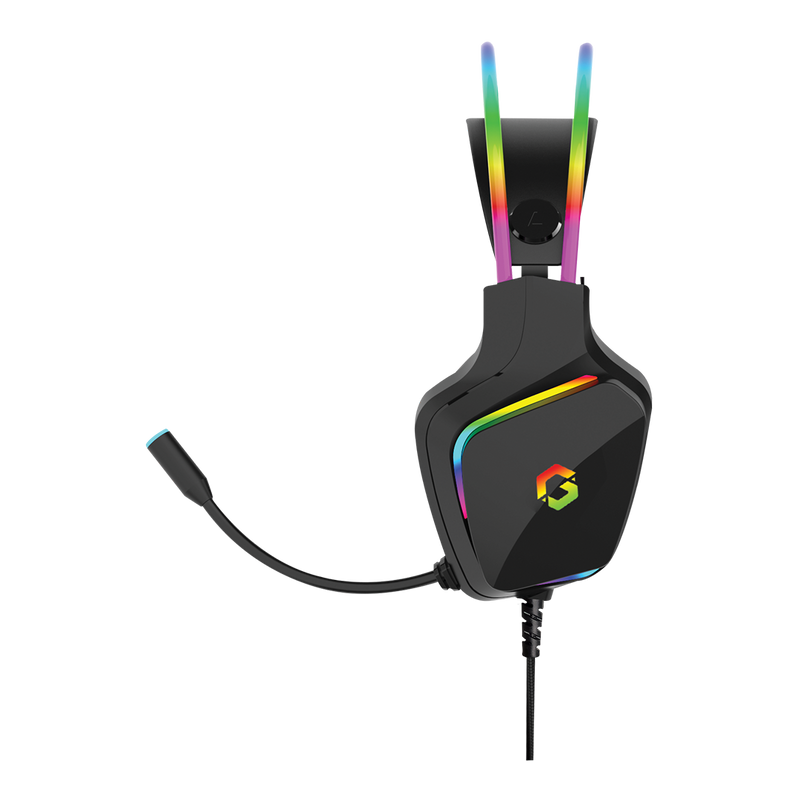 GAMEON GO-712 RGB Gaming Headset With Detachable Mic - Black