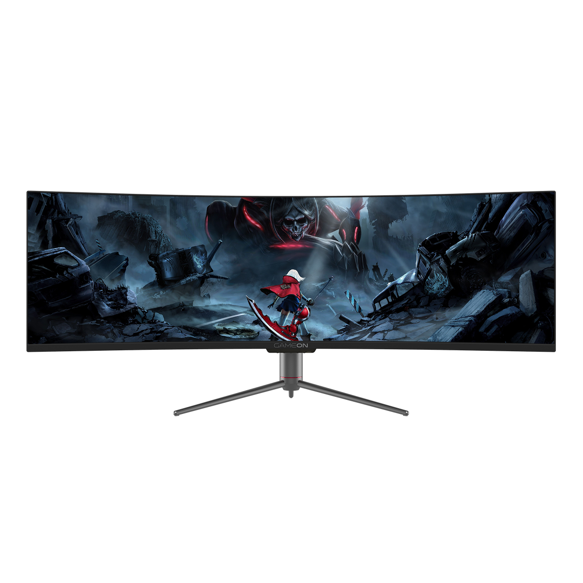 GAMEON 49" 5K UHD, 120Hz, 12ms (5120x1440) Curved VA Gaming Monitor With Free Sync