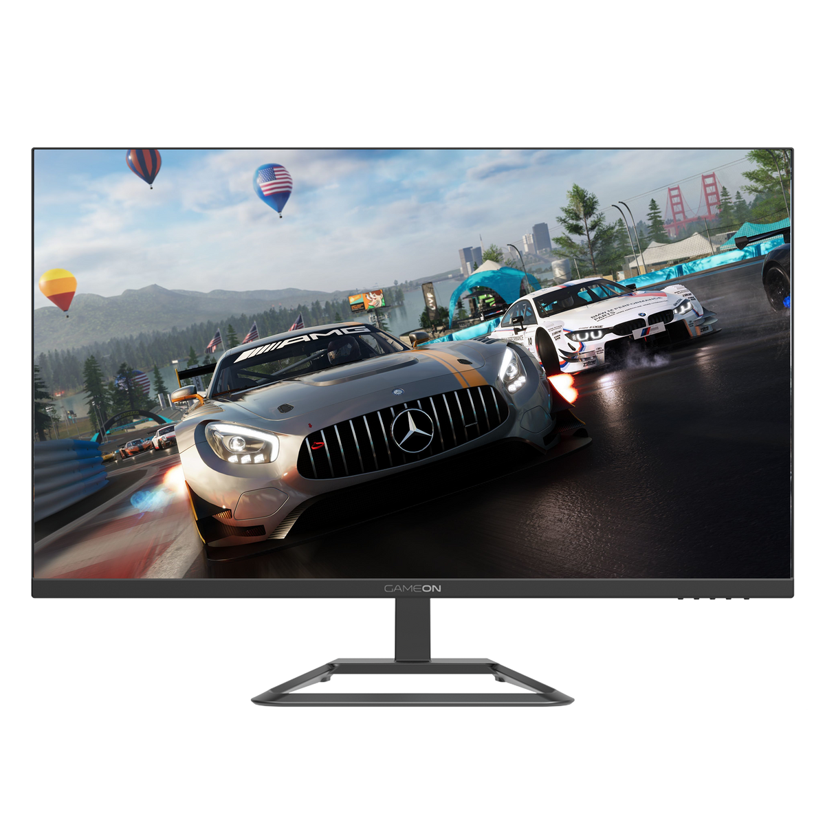 GAMEON GOP32QHD165IPS 32 Inch Gaming Monitor, QHD, 165Hz, 1ms, 2560x1440, 2K Computer Monitor, IPS, HDR 10, G-Sync & FreeSync, Tilt, Flat Screen, HDMI 2.1 Console Compatible - Black