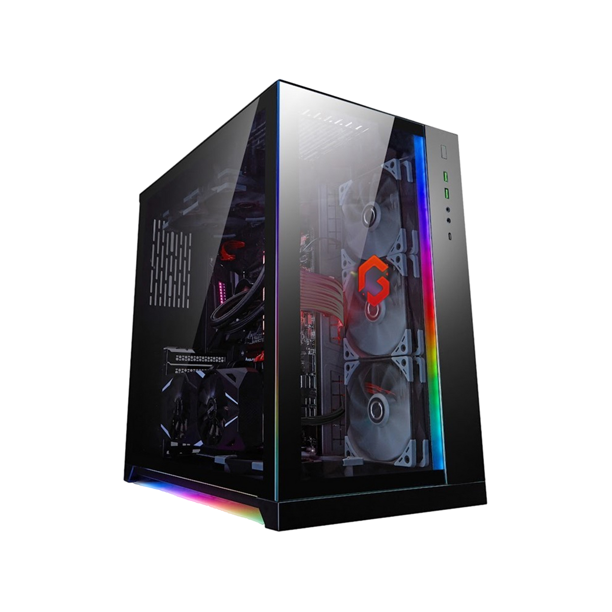 GAMEON LIAN LI Edition Dynamic Mid Tower Gaming Case - Black