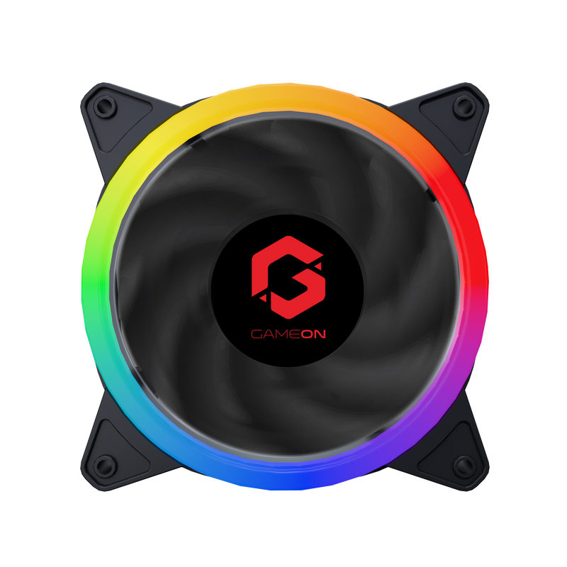 GAMEON - U-2 Falcon GLAZE FAN, Memory Function and Quick off Anti-Vibration System Compatible with All PC System