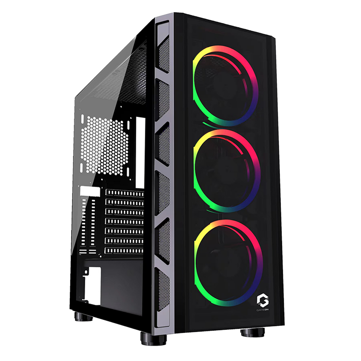 GAMEON TRIDENT II Mid Tower Gaming Case (ARGB)