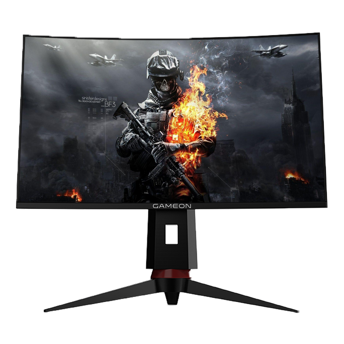 GAMEON GO-165-QHD-27 27" QHD, 165Hz, 1ms Curved Gaming Monitor With Gsync & Free Sync