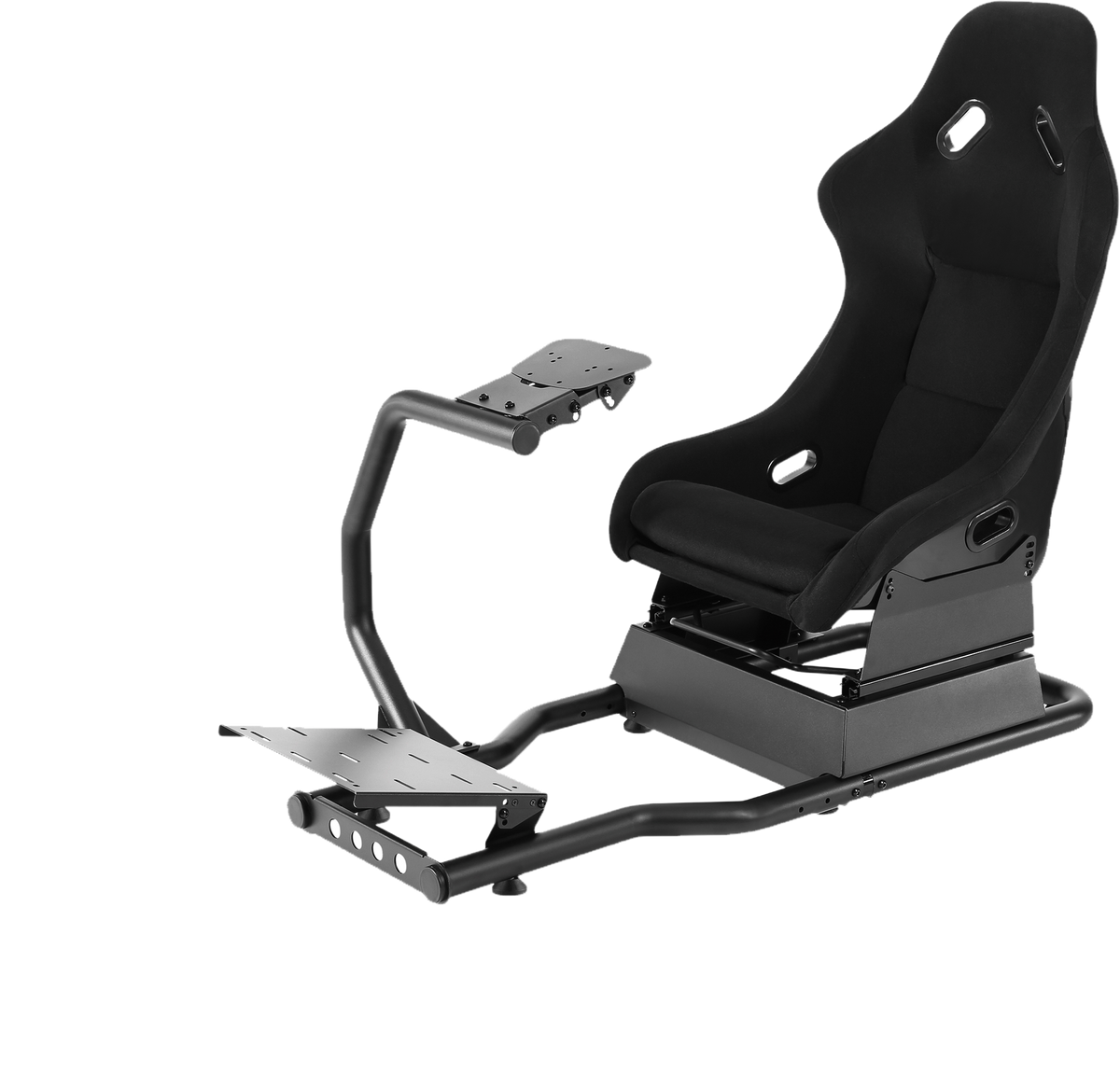 GAMEON Pro Racing Simulator Cockpit With Gear Shifter Mount - Black