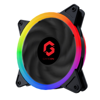 GAMEON - U-2 Falcon GLAZE FAN, Memory Function and Quick off Anti-Vibration System Compatible with All PC System