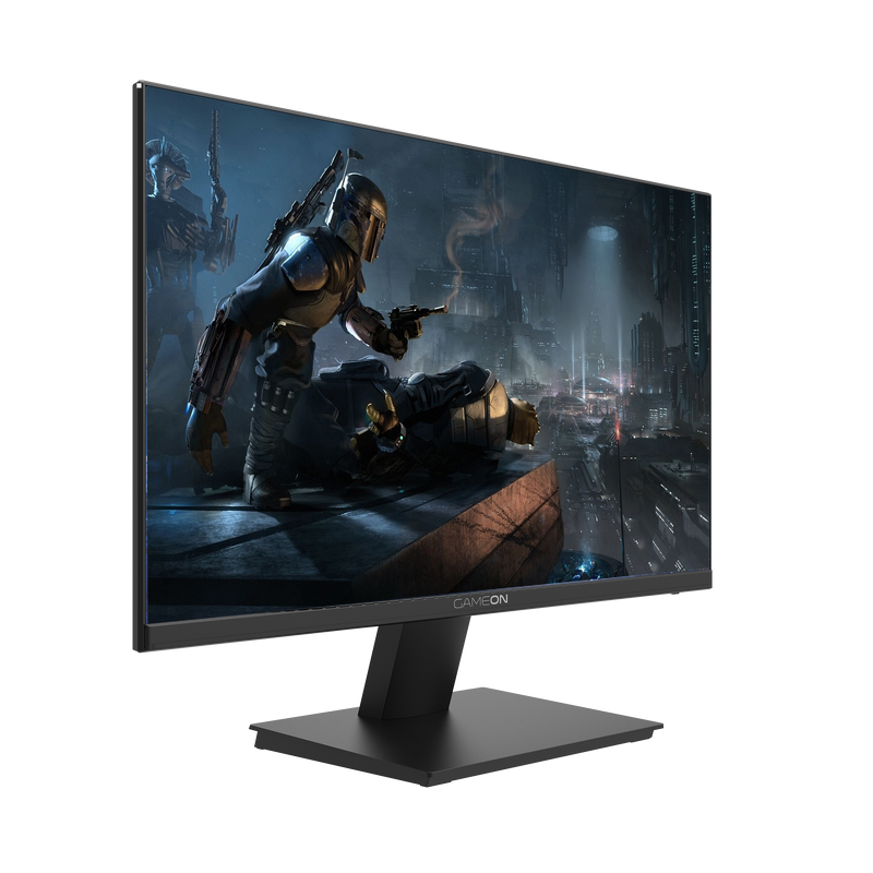 GAMEON GOE27FHD75VA 27 Inch Gaming Monitor, شاشه قيمنق FHD, 75Hz, 4ms, FPS, HDR, Antiglare, Hard coating, HDMI Ports, VA Panel, Edge-lit LED Flat Screen, tilt, Speakers, Black