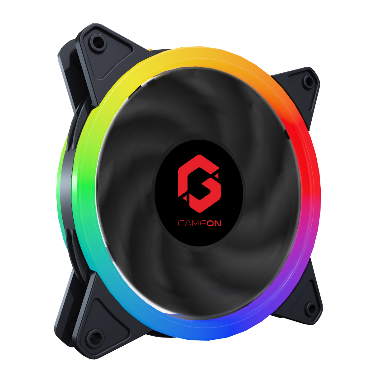 GAMEON - U-2 Falcon GLAZE FAN, Memory Function and Quick off Anti-Vibration System Compatible with All PC System