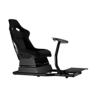 GAMEON Pro Racing Simulator Cockpit With Gear Shifter Mount - Black