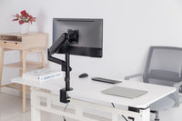 GAMEON GO-3363 Pole-Mounted Spring-Assisted Single Monitor Arm For Gaming And Office Use, 17" - 32", Arm Up To 9 KG