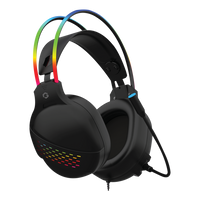 GAMEON GO-711 RGB Gaming Headset With Detachable Mic - Black