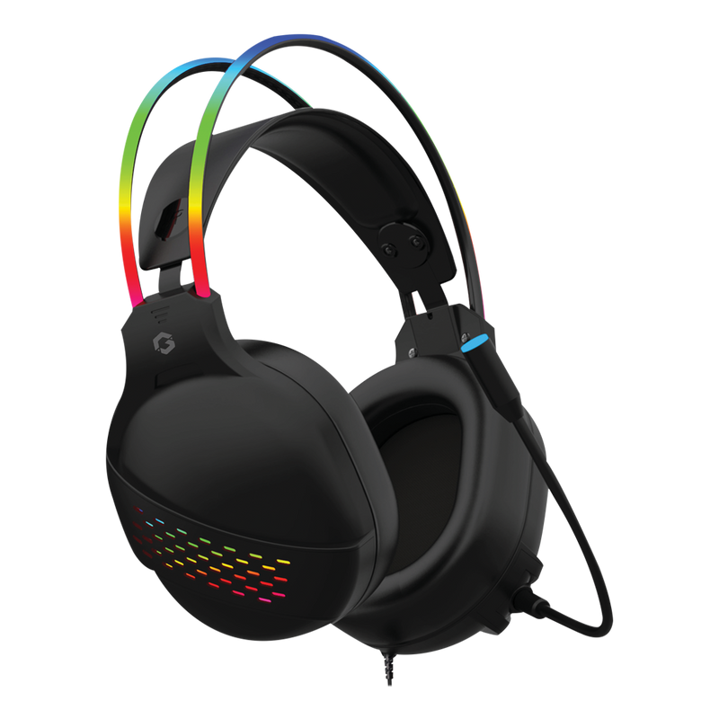 GAMEON GO-711 RGB Gaming Headset With Detachable Mic - Black