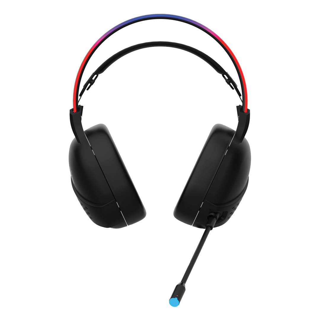 GAMEON GO-711 RGB Gaming Headset With Detachable Mic - Black