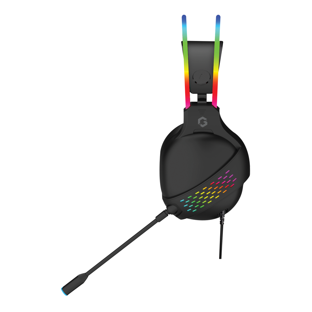 GAMEON GO-711 RGB Gaming Headset With Detachable Mic - Black