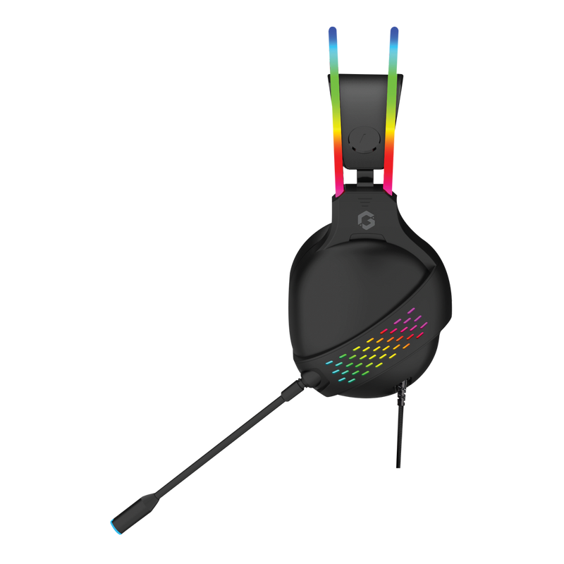 GAMEON GO-711 RGB Gaming Headset With Detachable Mic - Black